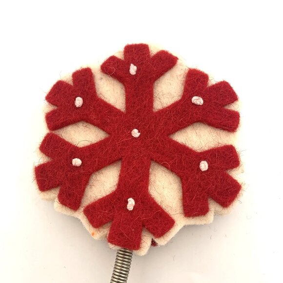 Hallmark Keepsake Miniature Wool Snowflake Tree Topper 5.5" Christmas Ornament - Picture 3 of 12
